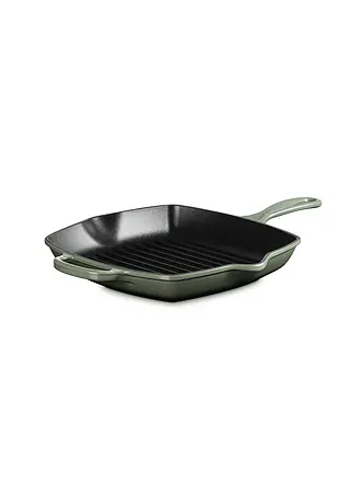 LE CREUSET | Grillpfanne quadratisch 26x26cm Signature Meringue | dunkelgrün